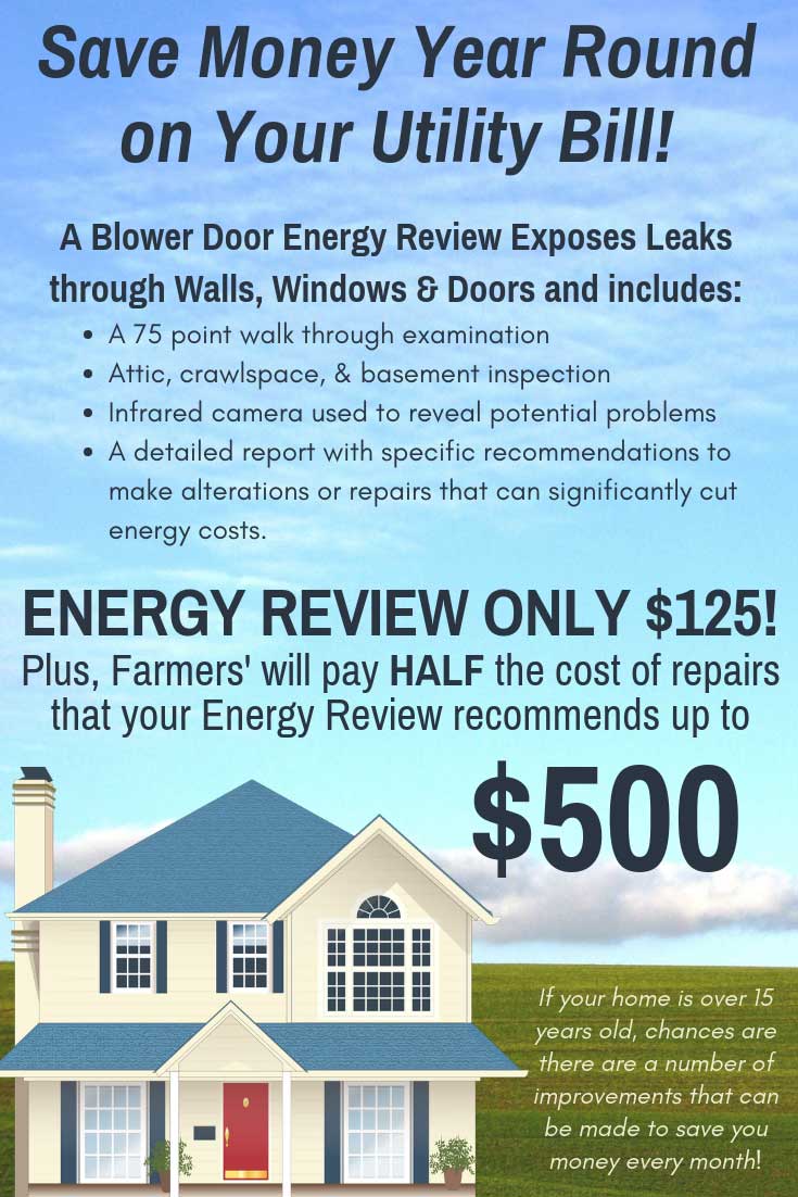 Home Energy Reviews are only $125!