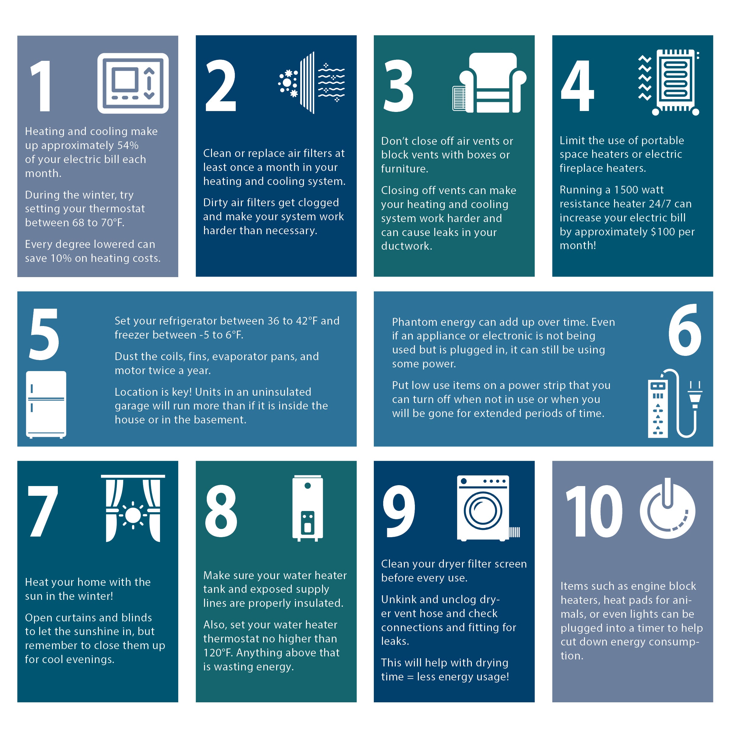 10 tips for Cold Weather Efficiency