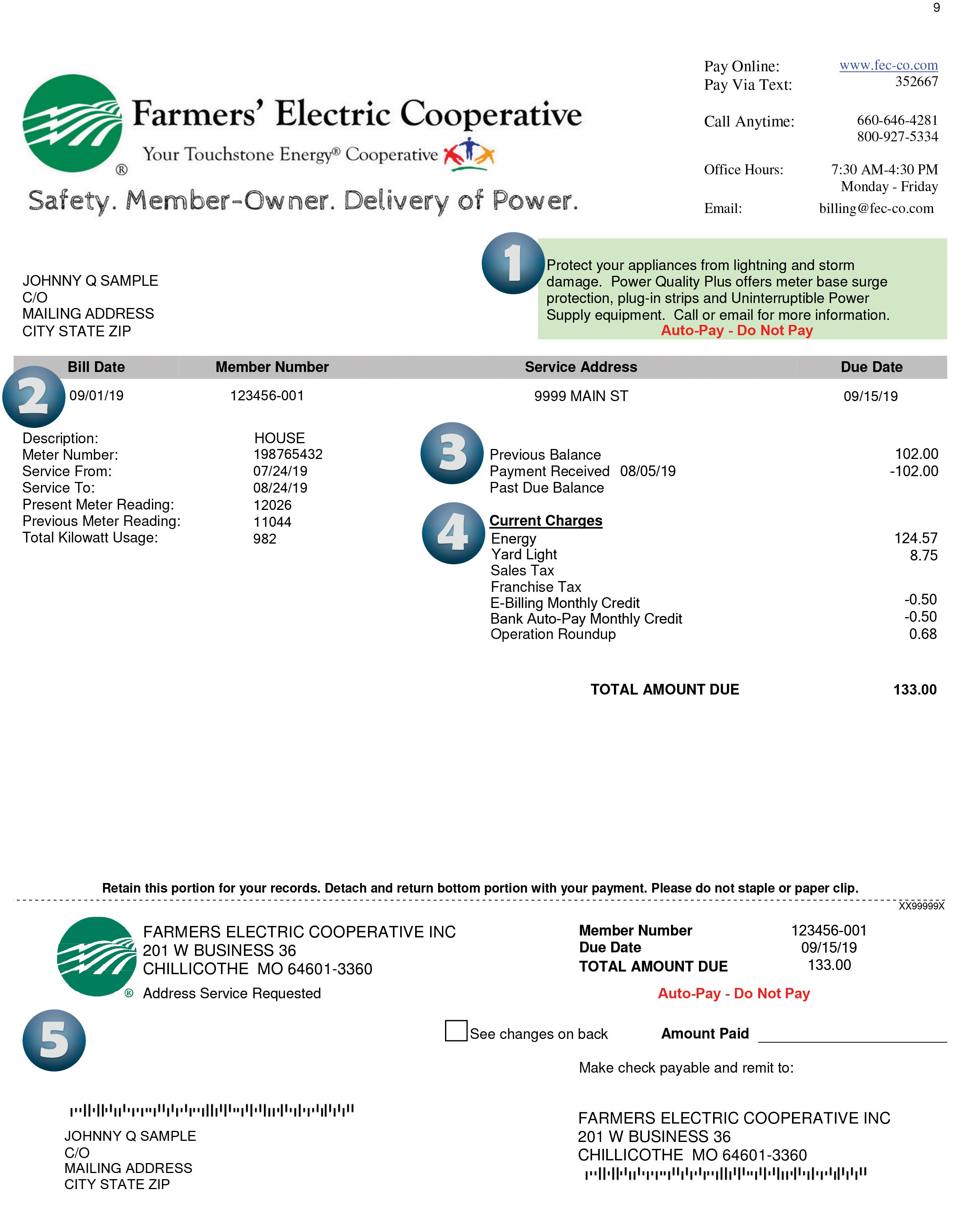 Electric Bill Example